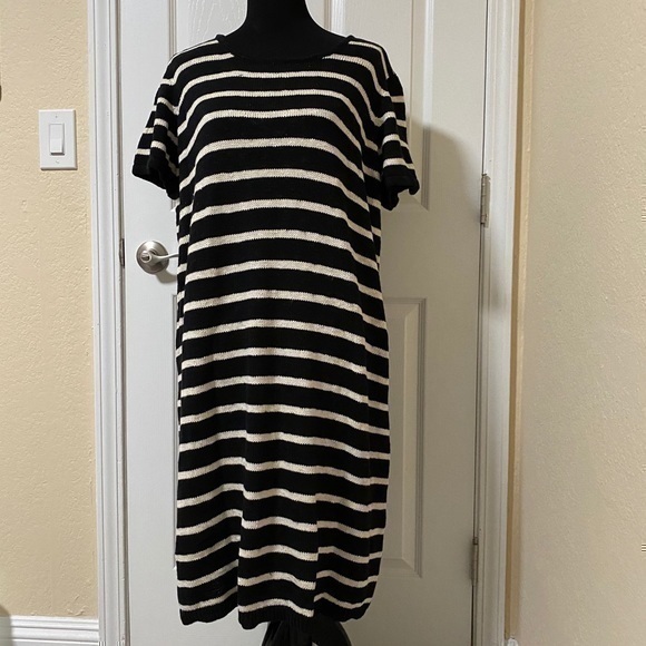 C. Wonder Dresses & Skirts - C. Wonder Black and White Stripe Sweater D…